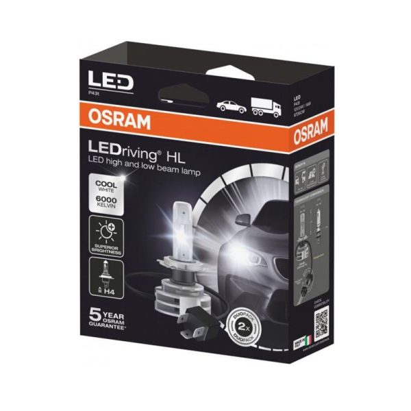 OSRAM lemputė LEDRIVING HL (NEXT GENERATION) LED H4 (TWIN) - Image 1