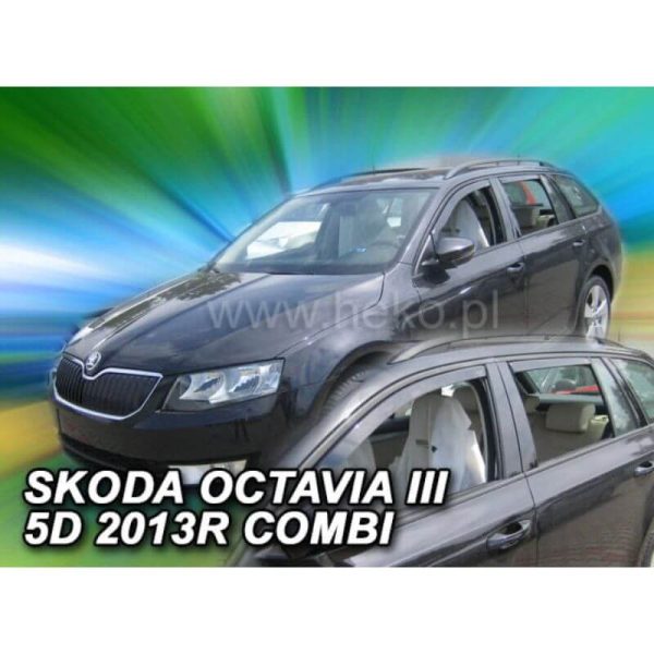 Vėjo deflektoriai SKODA OCTAVIA III 5D 2013-2020, universalas