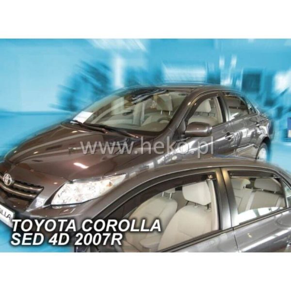 Vėjo deflektoriai TOYOTA COROLLA E14 / 15 4D 02.2007-2013, sedanas