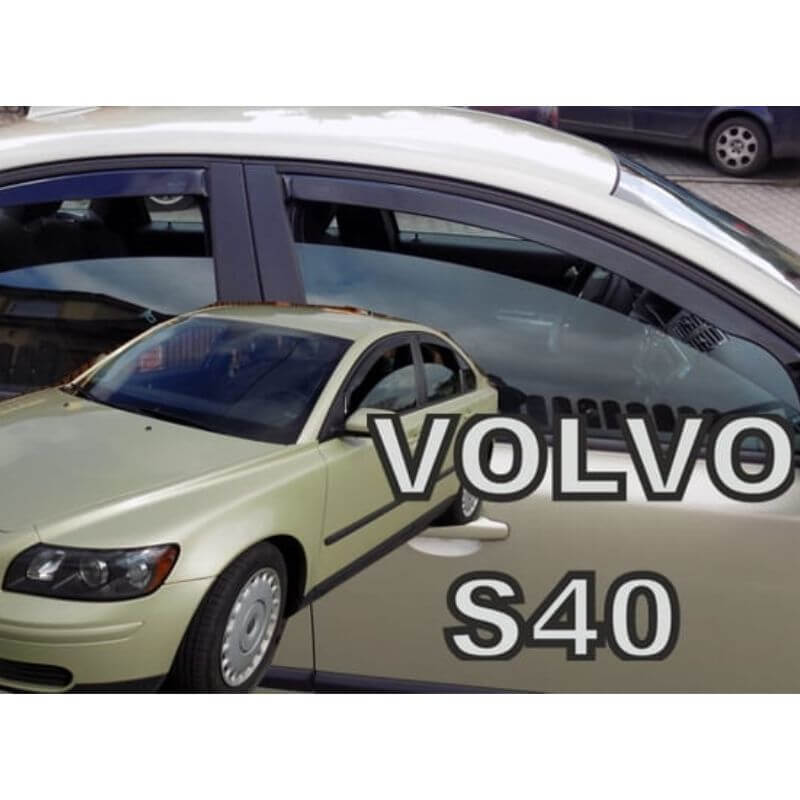 Vėjo deflektoriai VOLVO S40 4D 2004-2012, sedanas Vėjo deflektoriai VOLVO S40 4D 2004-2012, sedanas