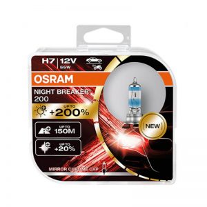 Lemputės OSRAM NIGHT BREAKER +200% H7 12V 55W