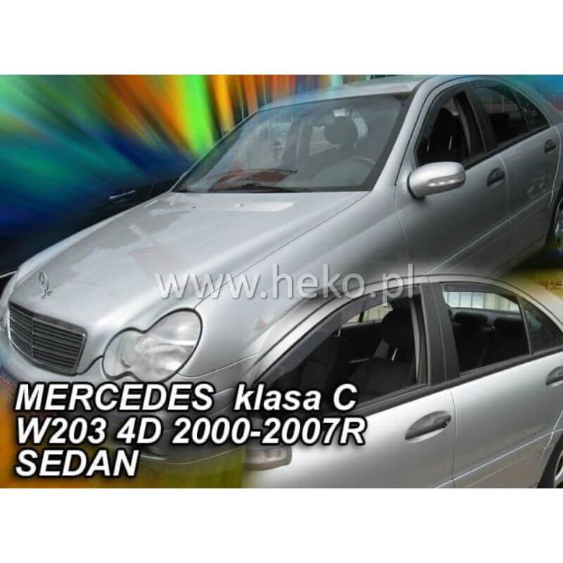 Vėjo deflektoriai MERCEDES C W203 4D 2000-2007, sedanas Vėjo deflektoriai MERCEDES C W203 4D 2000-2007, sedanas