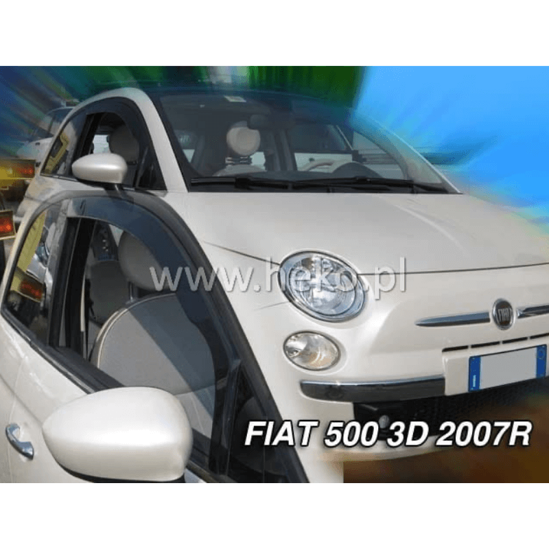 Vėjo deflektoriai FIAT 500 3D nuo 2007 (PRIEKINIAI) Vėjo deflektoriai FIAT 500 3D nuo 2007 (PRIEKINIAI)