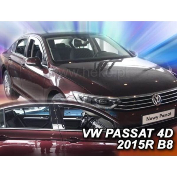 Vėjo deflektoriai VOLKSWAGEN PASSAT B8 4D nuo 2014, sedanas