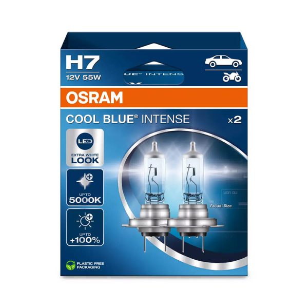 OSRAM lemputės H7 55W 12V COOL BLUE INTENSE