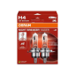 OSRAM lemputės H4 60/55W 12V +100% NIGHT BREAKER SILVER